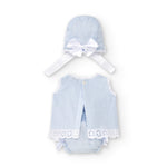 Vestido de recién nacido celeste Cocote & Charanga VERANO/Outlet