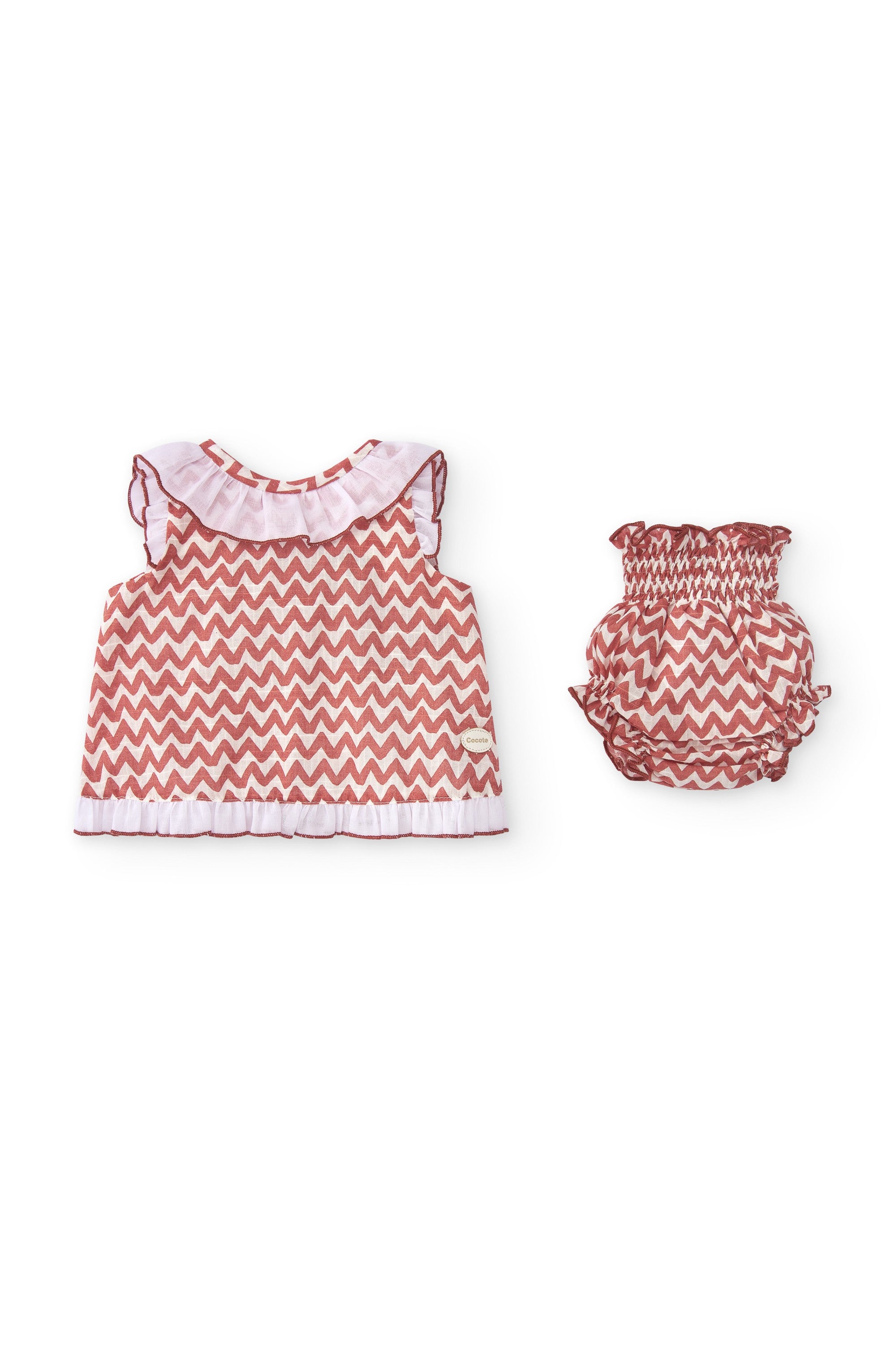 Vestido de recién nacido rojo Cocote & Charanga VERANO/Outlet